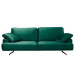 Sofa Hendra II (3-Sitzer) Webstoff - Samt Onoli: Antikgrün