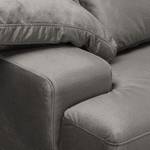 Sofa Lurrip II (3-Sitzer) Webstoff - Samt Onoli: Rauchgrau