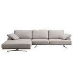 Ecksofa Hendra II Webstoff - Webstoff Delea: Grau - Longchair davorstehend links