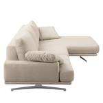 Ecksofa Hendra II Webstoff - Webstoff Delea: Beige - Longchair davorstehend rechts