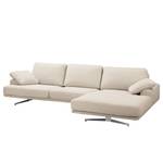 Ecksofa Hendra II Webstoff - Webstoff Delea: Beige - Longchair davorstehend rechts