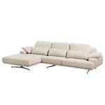 Ecksofa Lurrip II Webstoff - Webstoff Delea: Beige - Longchair davorstehend links