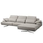 Ecksofa Lurrip II Webstoff - Webstoff Delea: Grau - Longchair davorstehend rechts