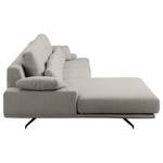 Ecksofa Lurrip II Webstoff - Webstoff Delea: Grau - Longchair davorstehend links