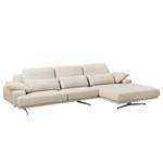 Ecksofa Lurrip II Webstoff - Webstoff Delea: Beige - Longchair davorstehend rechts