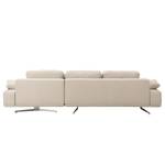 Ecksofa Lurrip II Webstoff - Webstoff Delea: Beige - Longchair davorstehend rechts