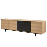 Dressoir Score II fineer van echt hout - eikenhout/antracietkleurig