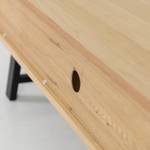 Tv-meubel Lex fineer van echt hout - eikenhout/zwart