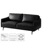 Sofa Harlev (3-Sitzer) Echtleder - Schwarz