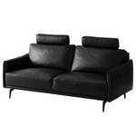 Sofa Harlev (3-Sitzer) Echtleder - Schwarz