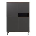 Buffet haut Daxx II Anthracite / Noyer