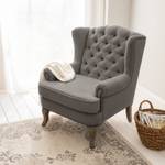 Fauteuil Noda geweven stof - Grijs