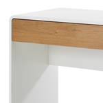 Bureau Boge Knoestig eikenhout/mat wit