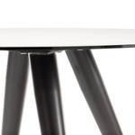 Table Borlo Verre / Céramique - Gris clair / Noir mat