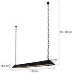 LED-hanglamp Lighting Tubalar staal - 1 lichtbron - Zwart