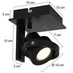 LED-plafondlamp Quatro aluminium - 1 lichtbron - Aantal lichtbronnen: 1