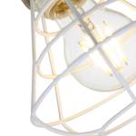 Plafonnier Geurnsey Fer - 2 ampoules - Blanc