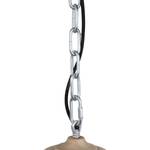 Hanglamp Mexlite III staal/grenenhout - 1 lichtbron - Zwart