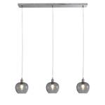 Hanglamp Lotus I transparant glas/staal - 1 lichtbron - Zilver - 100 x 150 cm