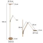 Staande LED-lamp Zodiac Led staal - 2 lichtbronnen