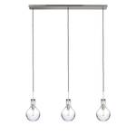 LED-hanglamp Elegance II transparant glas/staal - 3 lichtbronnen - Aantal lichtbronnen: 3