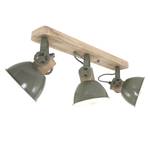 Plafondlamp Gearwood ijzer/grenenhout - 3 lichtbronnen - Taupe