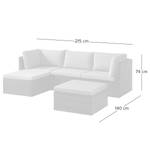 Loungeset Paradise Lounge I (5-teilig) Polyrattan / Polyester - Braun / Beige