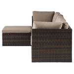 Loungeset Paradise Lounge II (4-teilig) Polyrattan / Polyester - Braun / Beige