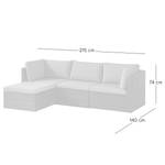 Loungeset Paradise Lounge II (4-delig) polyrotan/nylon - bruin/beige