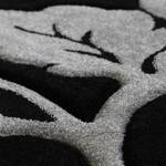 Laagpolig vloerkleed Florida Grow geweven stof - Zwart/grijs - 80 x 150 cm