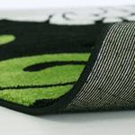 Laagpolig vloerkleed Florida Grow geweven stof - Zwart/groen - 80 x 150 cm