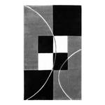 Kurzflorteppich Florida Prada Webstoff - Grau  / Weiß - 200 x 290 cm