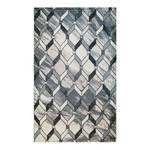 Laagpolig vloerkleed Tuana View geweven stof - beige/grijs - 80 x 150 cm