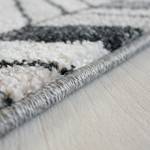 Laagpolig vloerkleed Tuana Bones geweven stof - grijs/beige - 200 x 290 cm