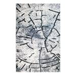 Tapis à poils courts Tuana Cracks Tissu - Blanc cassé / Gris - 160 x 230 cm