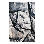 Laagpolig vloerkleed Tuana Rocks geweven stof - grijs/beige - 200 x 290 cm