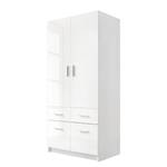 Armoire Mernda Blanc brillant / Blanc - 2 porte