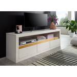 Meuble TV Maceio II Pin massif - Pin blanc