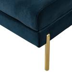 Hocker Borlo fluweel - marineblauw - Marineblauw