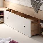 Bedframe Stefan Sonoma eikenhout/wit - Sonoma eikenhouten look/wit - 180 x 200cm