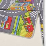 Kindervloerkleed Smart City textielmix - grijs/meerdere kleuren - 90 x 200 cm