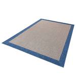 Laagpolig vloerkleed Simple textielmix - Blauw - 200 x 290 cm