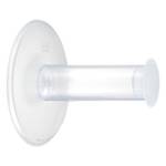 Dérouleur papier WC Plug and Roll Avec ventouse - matière plastique - Blanc