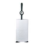 Porte papier toilette Toq I Matière plastique - Noir - Hauteur : 37 cm