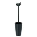 Brosse WC Miaou Matière plastique - Noir