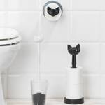 Porte papier toilette MIAOU Matière plastique - Noir