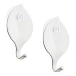 Patères Sense (lot de 2) Matière plastique - Blanc