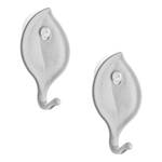 Patères Sense (lot de 2) Matière plastique - Gris