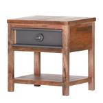 Table de chevet Linx Marron - Bois massif - 50 x 50 x 37 cm