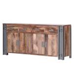 Dressoir Linx I massief mangohout - mangohout/stalen look